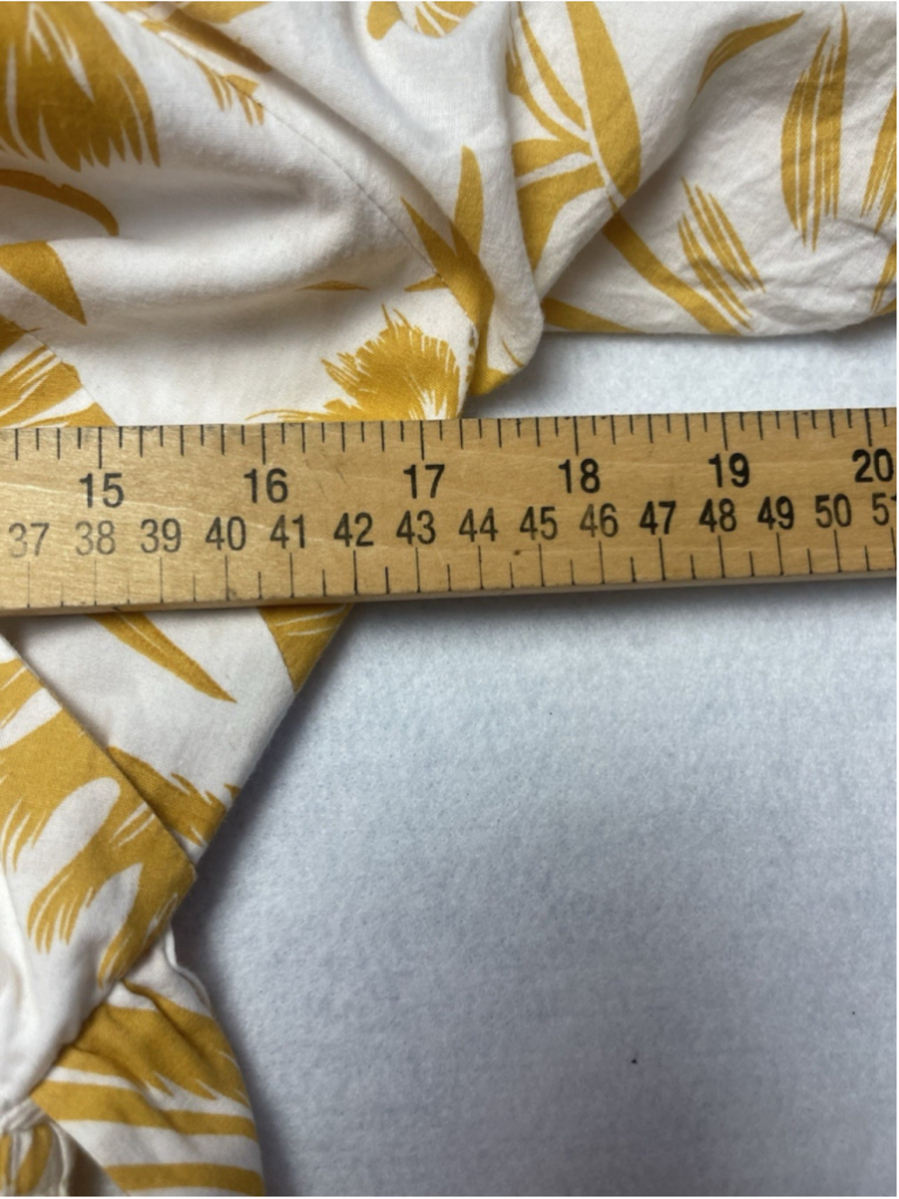 CUPSHE White/Yellow Floral Square Neck Puff Sleeve Smocked Cotton Midi Dress M - Picture 8 of 9